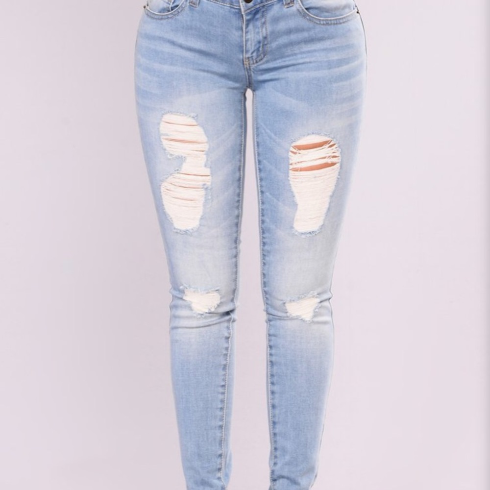 Light blue jeans